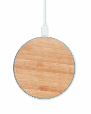 Logo trade promotional products picture of: Bamboo wireless charger 10W DESPAD