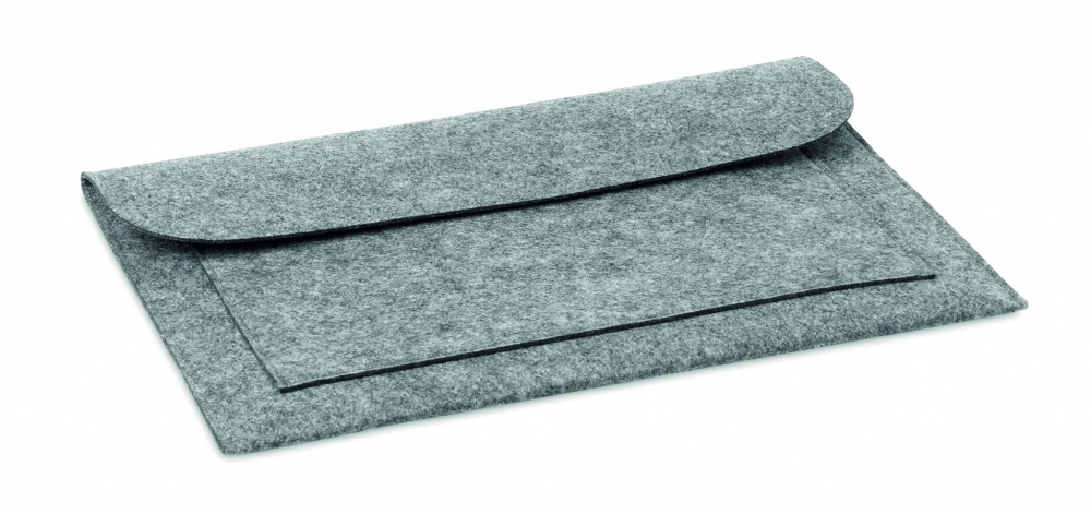 Logo trade promotional item photo of: 15 inch Felt laptop pouch