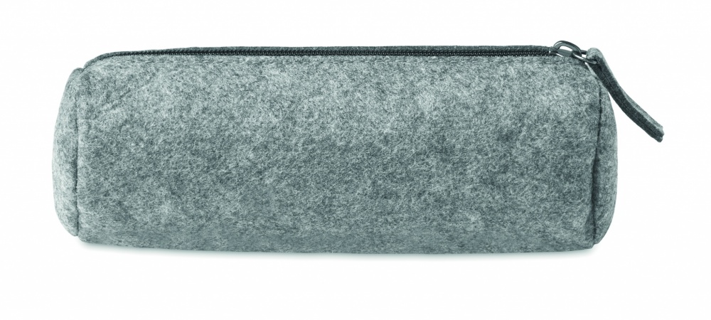 Logo trade promotional item photo of: Felt zippered pencil case