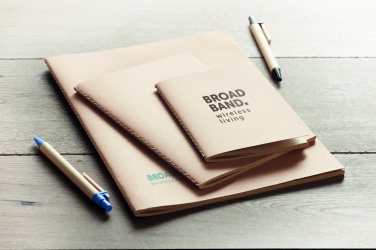 Logotrade promotional giveaway image of: A6 recycled notebook 80 plain