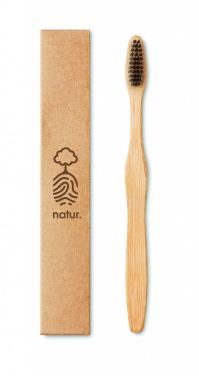 Logotrade promotional gifts photo of: Bamboo toothbrush in Kraft box