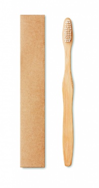 Logotrade promotional item image of: Bamboo toothbrush in Kraft box