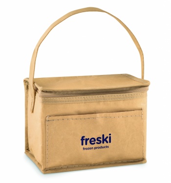 Logo trade promotional product photo of: 6 can woven paper cooler bag