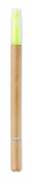 Logo trade promotional items image of: 2 in 1 carton pen highlighter