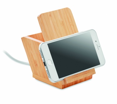 Logo trade promotional gifts picture of: Wireless charger pen holder 5W BAICOI