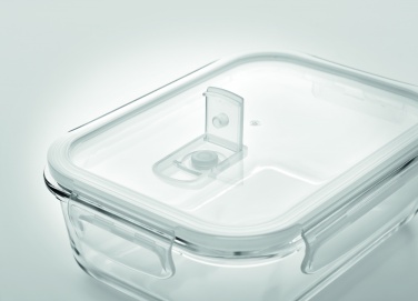 Logo trade promotional items image of: Glass lunchbox & PP lid 900ml