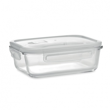 Logo trade corporate gifts picture of: Glass lunchbox & PP lid 900ml