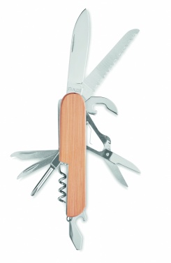 Logotrade promotional items photo of: Multi tool pocket knife bamboo