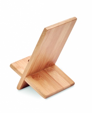 Logotrade promotional items photo of: Bamboo phone stand/ holder WHIPPY