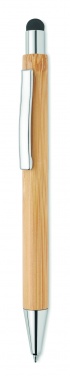 Logo trade promotional gifts picture of: Bamboo ballpoint pen with blue ink