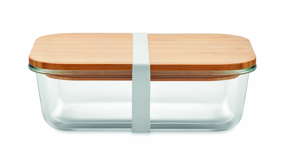 Logotrade promotional merchandise image of: Glass lunchbox with bamboo lid