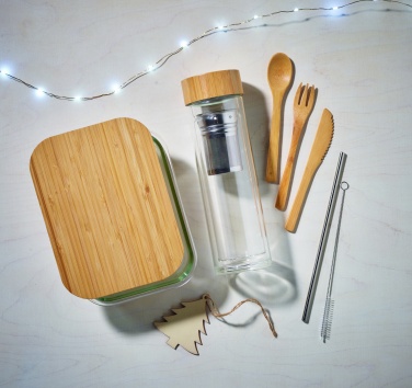 Logotrade promotional gifts photo of: Glass lunchbox with bamboo lid