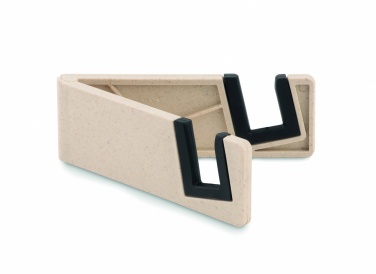 Logo trade advertising product photo of: Phone holder bamboo fibre/PP