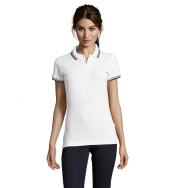 Logo trade corporate gifts picture of: PASADENA women polo 200g