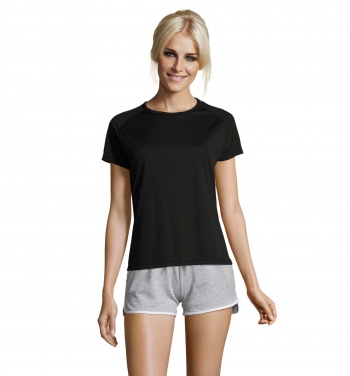 Logo trade promotional giveaways image of: SPORTY WOMEN T-SHIRT POLYES