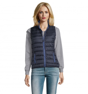 Logo trade business gifts image of: WAVE WOMEN BODYWARMER 180g