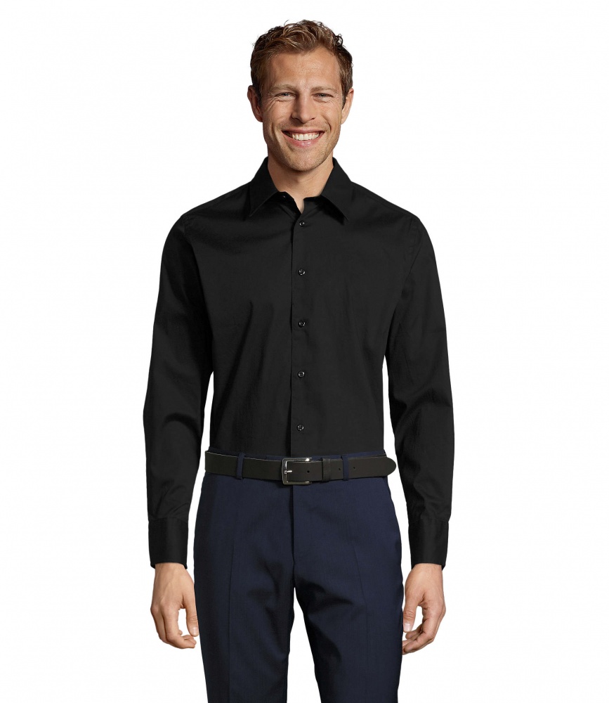 Logo trade promotional items image of: BRIGHTON men shirt 140g
