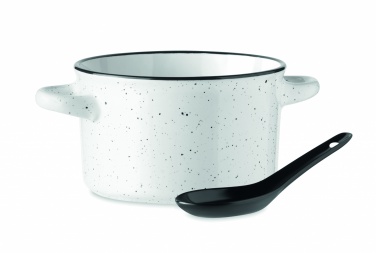 Logo trade promotional giveaway photo of: Ceramic vintage bowl 550 ml