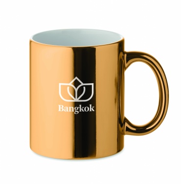 Logo trade promotional items picture of: Ceramic mug metallic 300 ml