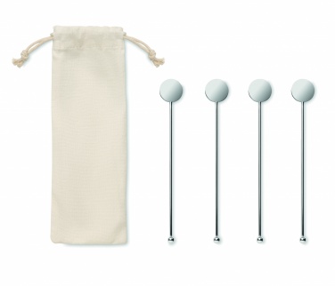 Logotrade corporate gift image of: Stainless steel stirrers set