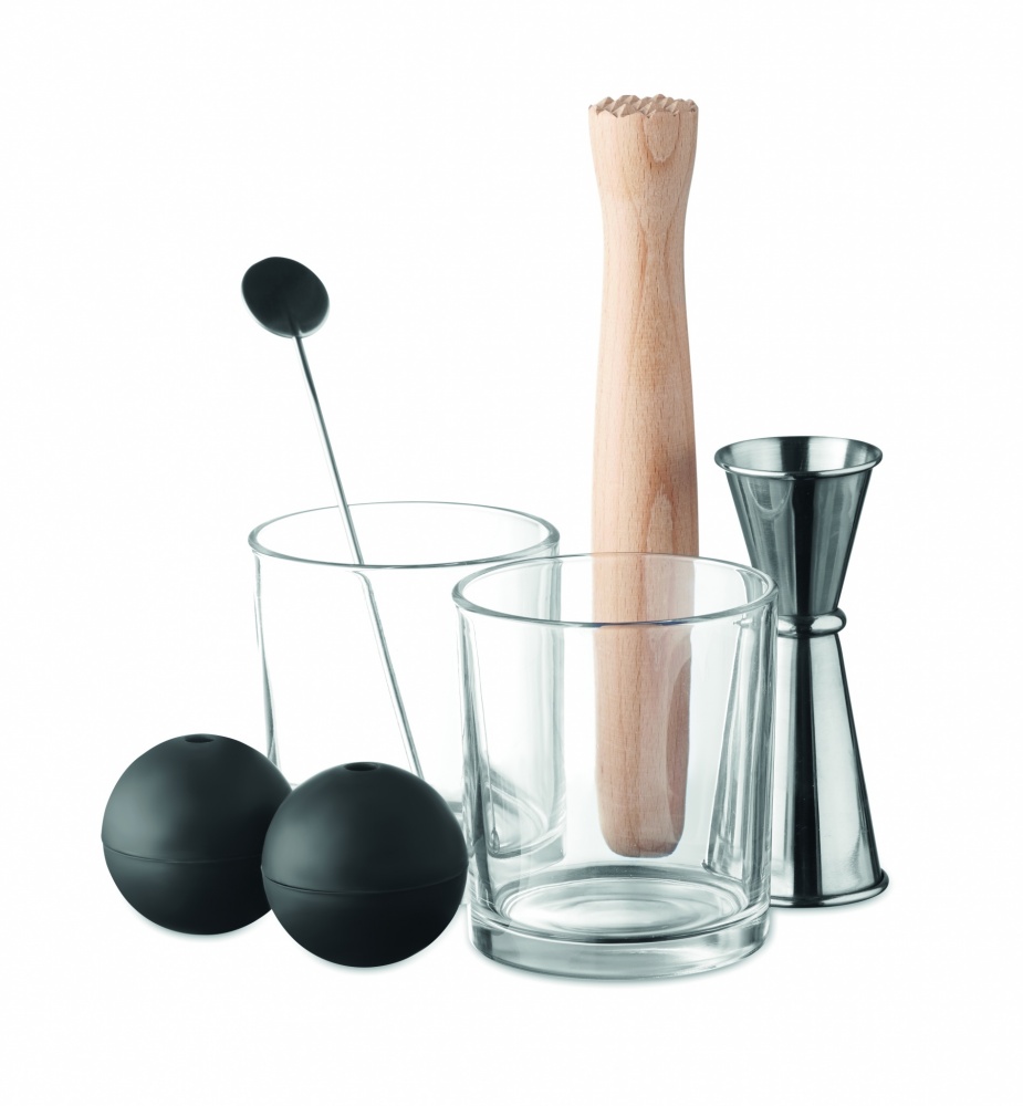 Logo trade promotional products image of: Set of 7 pieces cocktail set