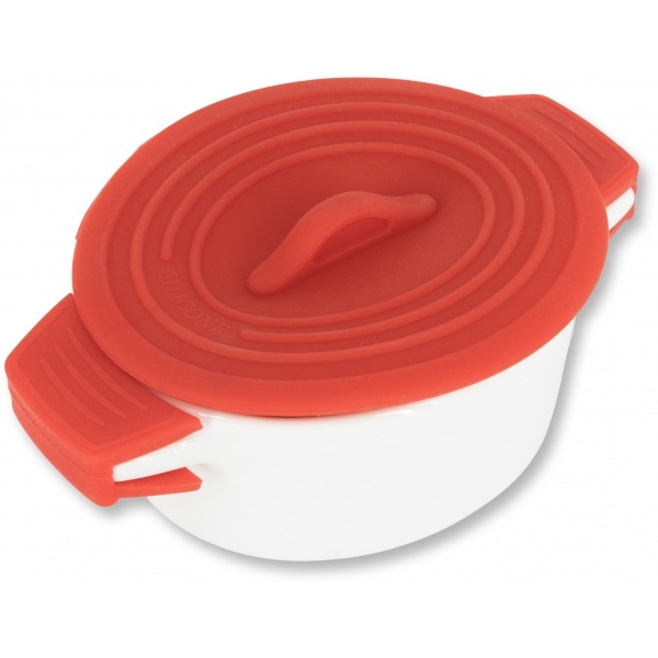 Logo trade business gift photo of: Porcelain pot with silicone lid DELHI