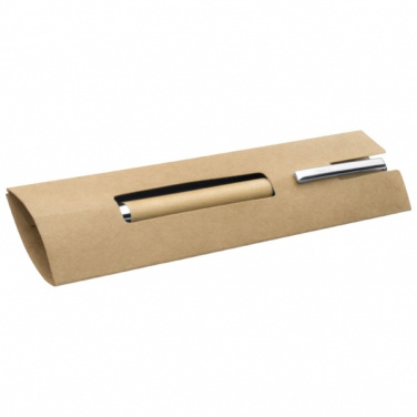Logo trade corporate gift photo of: Wooden ballpen HEYWOOD