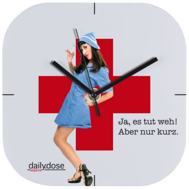 Logo trade advertising products picture of: Wall clock with all over clock face BEL AIR