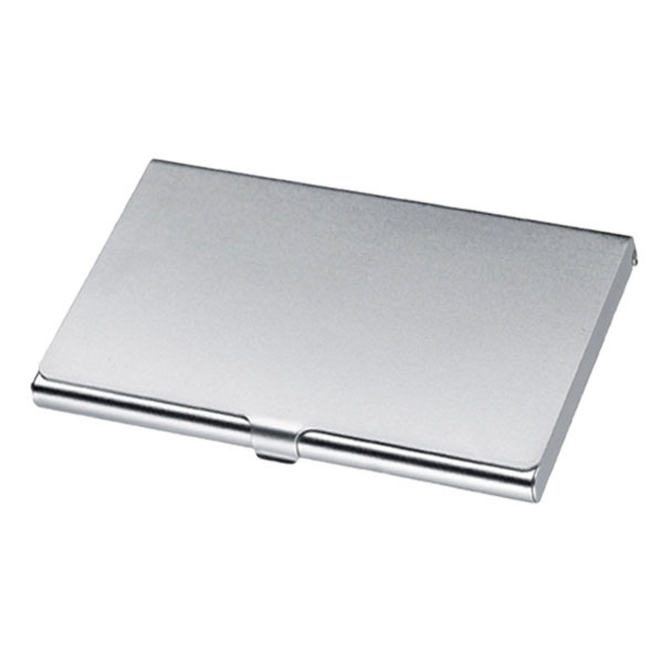 Logo trade advertising products image of: Metal business card holder CORNWALL