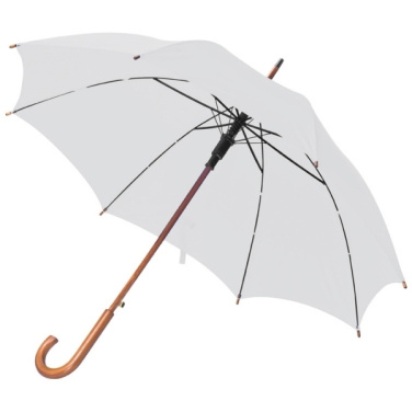 Logotrade promotional giveaway picture of: Wooden automatic umbrella NANCY
