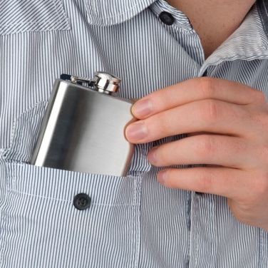 Logotrade promotional gift picture of: Stainless steel hip flask FRESNO 104 ml