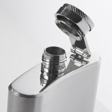 Logo trade promotional items picture of: Stainless steel hip flask FRESNO 104 ml