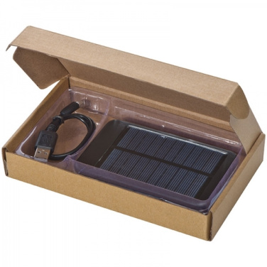 Logo trade promotional merchandise picture of: Solar power bank PHILADELPHIA