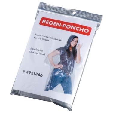 Logo trade promotional gifts image of: Emergency poncho TOURS