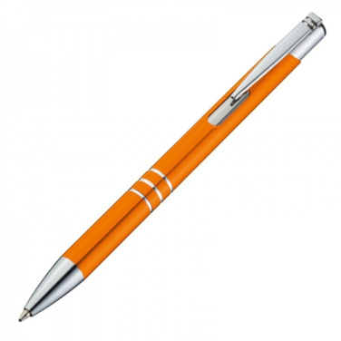 Logo trade promotional merchandise photo of: Metal ballpen ASCOT