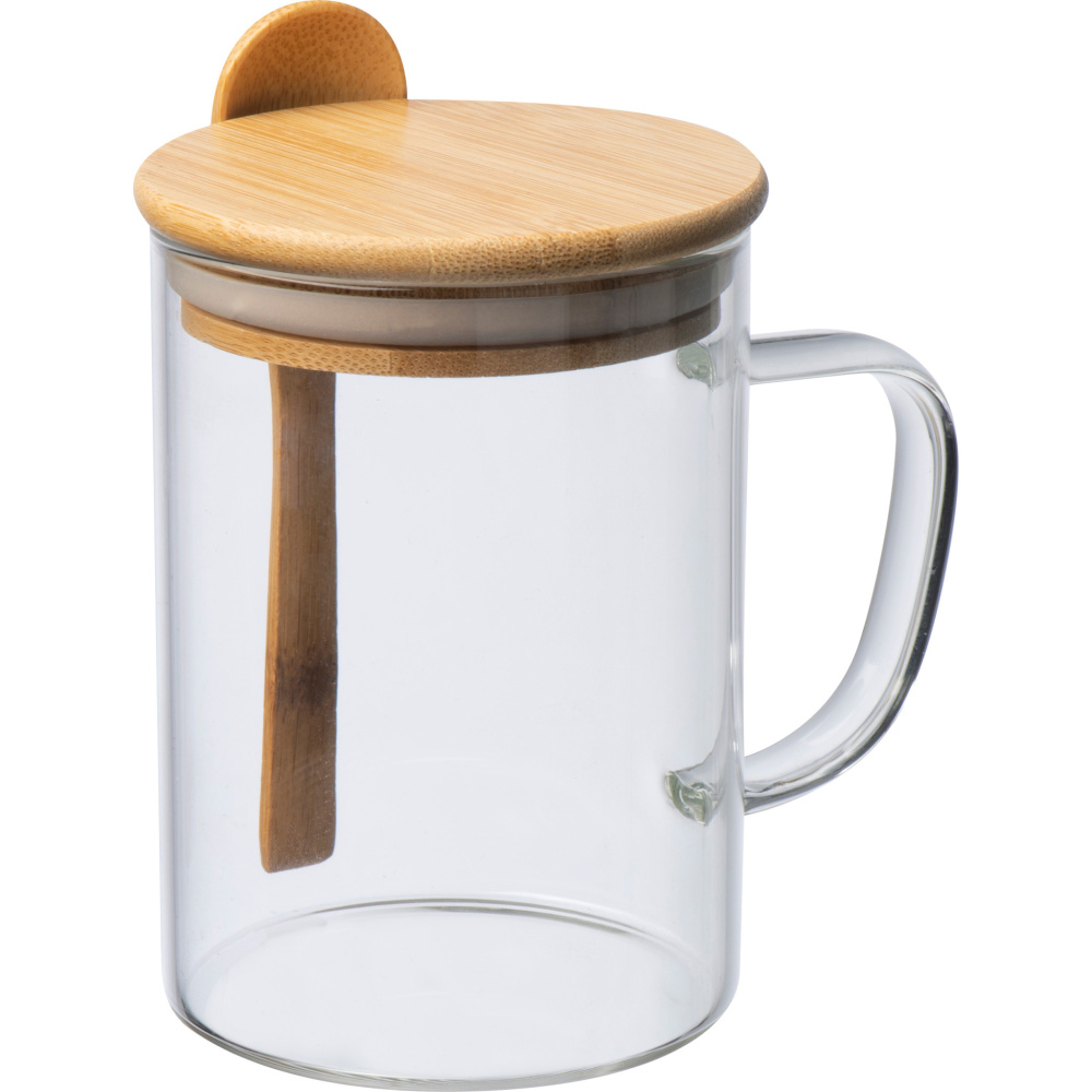 Logotrade promotional products photo of: Glass mug JACKSON 420 ml