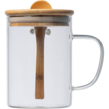 Logotrade promotional giveaways photo of: Glass mug JACKSON 420 ml