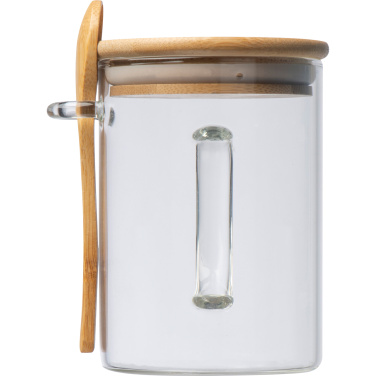 Logo trade promotional giveaway photo of: Glass mug JACKSON 420 ml