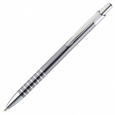 Logo trade promotional giveaways picture of: Metal ballpen ITABELA