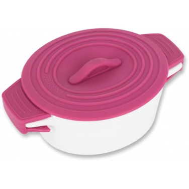 Logo trade promotional merchandise picture of: Porcelain pot with silicone lid DELHI