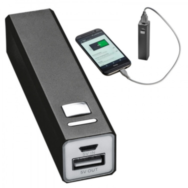 Logotrade advertising product image of: Metal power bank PORT HOPE 2200mAh