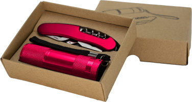 Logotrade promotional products photo of: Set torch and pocket knife DOVER