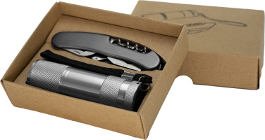 Logotrade business gift image of: Set torch and pocket knife DOVER