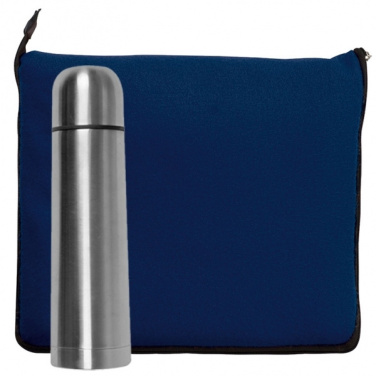 Logo trade advertising products picture of: Set fleece blanket and thermal flask LIVERPOOL