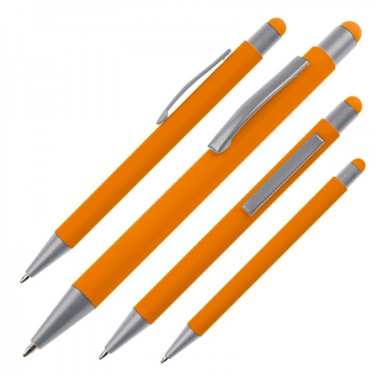 Logo trade advertising products picture of: Metal ballpen touch pen soft touch SALT LAKE CITY