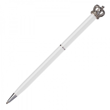 Logo trade promotional giveaways picture of: Metal ballpen KINGS PARK