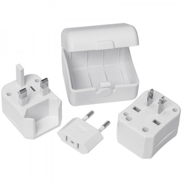 Logo trade promotional merchandise image of: Travel adapter PERU