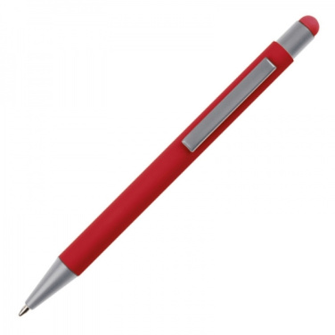 Logotrade promotional gift image of: Metal ballpen touch pen soft touch SALT LAKE CITY
