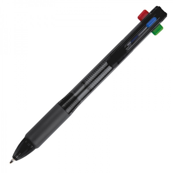 Logotrade advertising product picture of: Plastic ballpen 4in1 NEAPEL