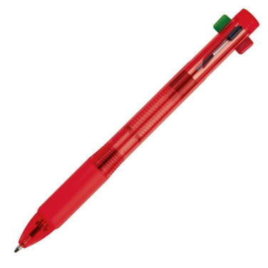 Logotrade advertising product image of: Plastic ballpen 4in1 NEAPEL